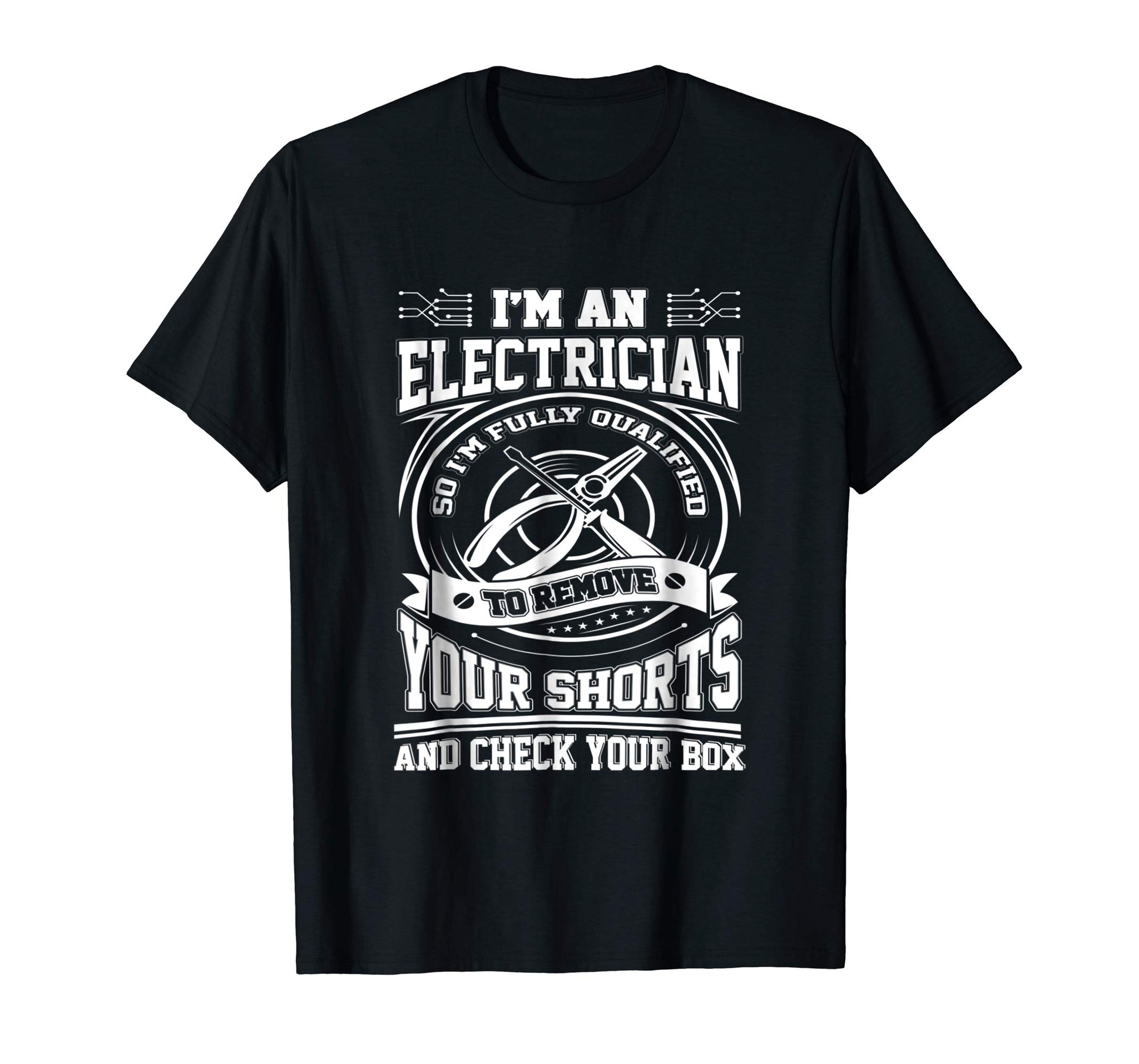 Cutest I'm An Electrician  T-Shirt Black