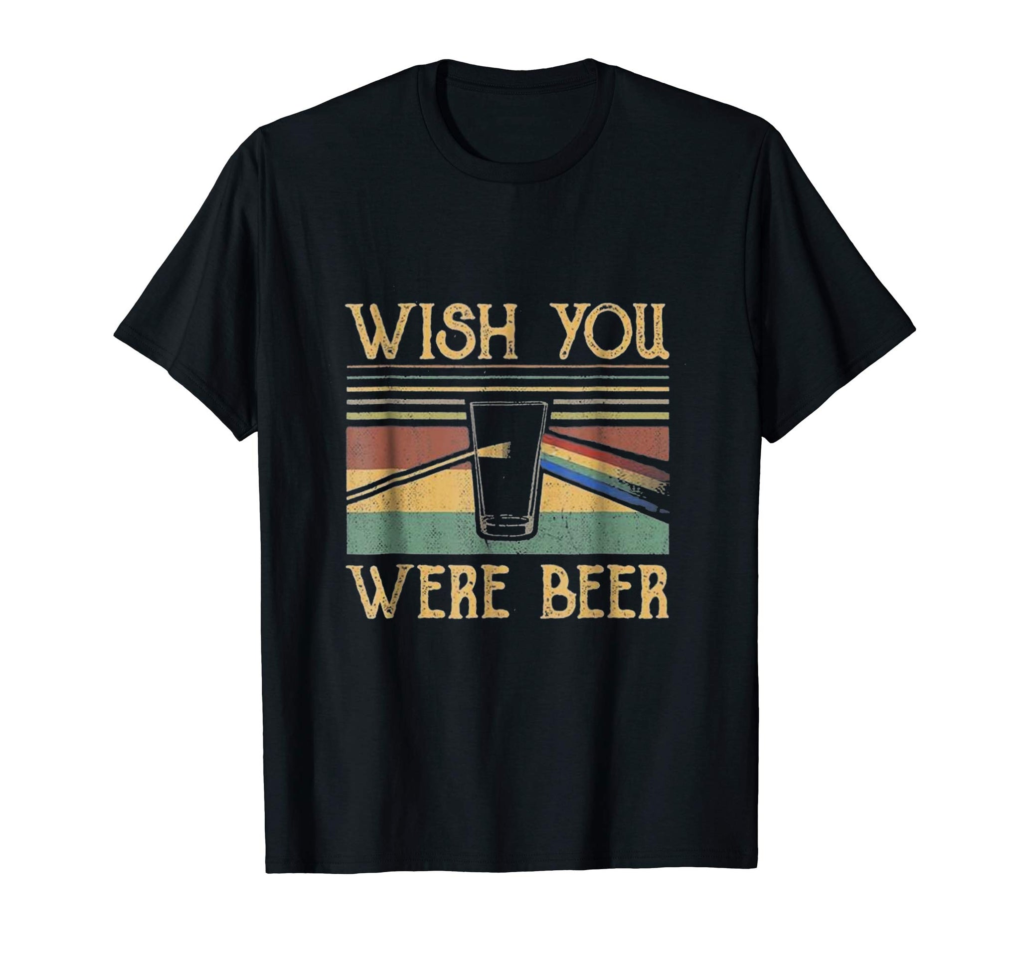 Hotest Wish You Were Beer Beer Lovers Gift Vintage  T-Shirt Black