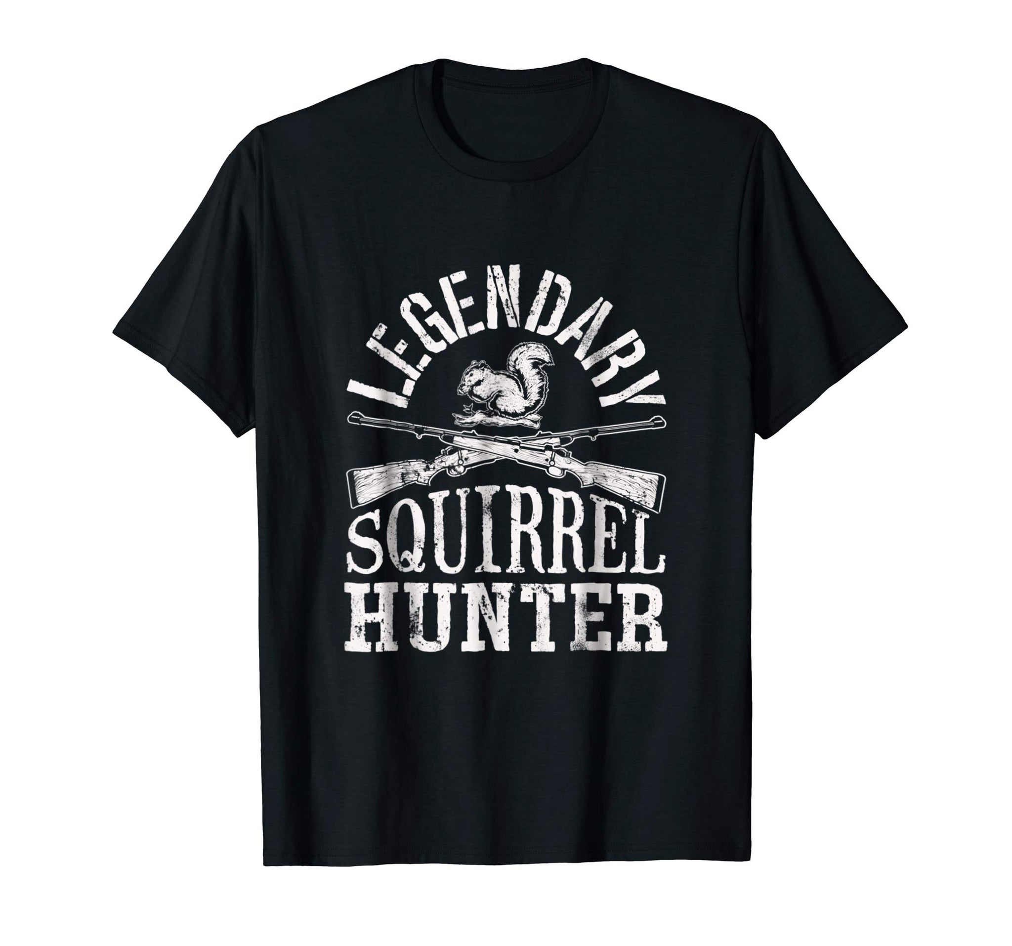 Cutest Legendary Squirrel Hunter Hunting Funny Vintage Gift  T-Shirt Black