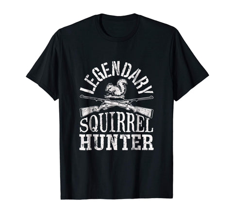 Cutest Legendary Squirrel Hunter Hunting Funny Vintage Gift  T-Shirt Black