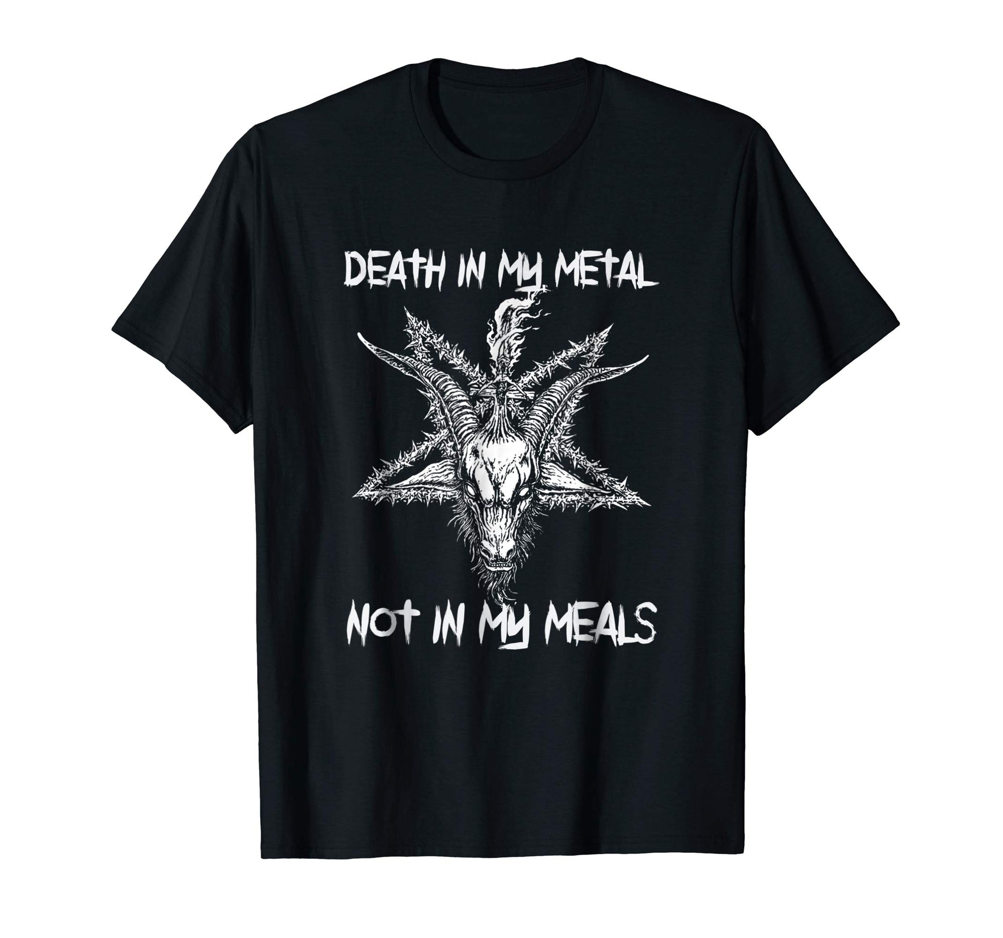 Hotest Death In My Metal Not In My Meals Vegan Metal Music  T-Shirt Black