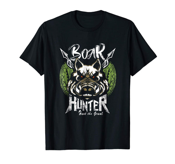 Cutest Hog Hunting Funny Boar Hunter Gift  T-Shirt Black