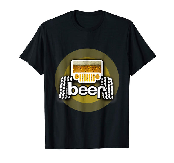 Wonderful Jeep Beer Funny Cool Adult Alcohol Drinking Gift  T-Shirt Black