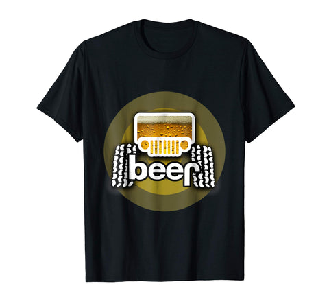 Wonderful Jeep Beer Funny Cool Adult Alcohol Drinking Gift  T-Shirt Black