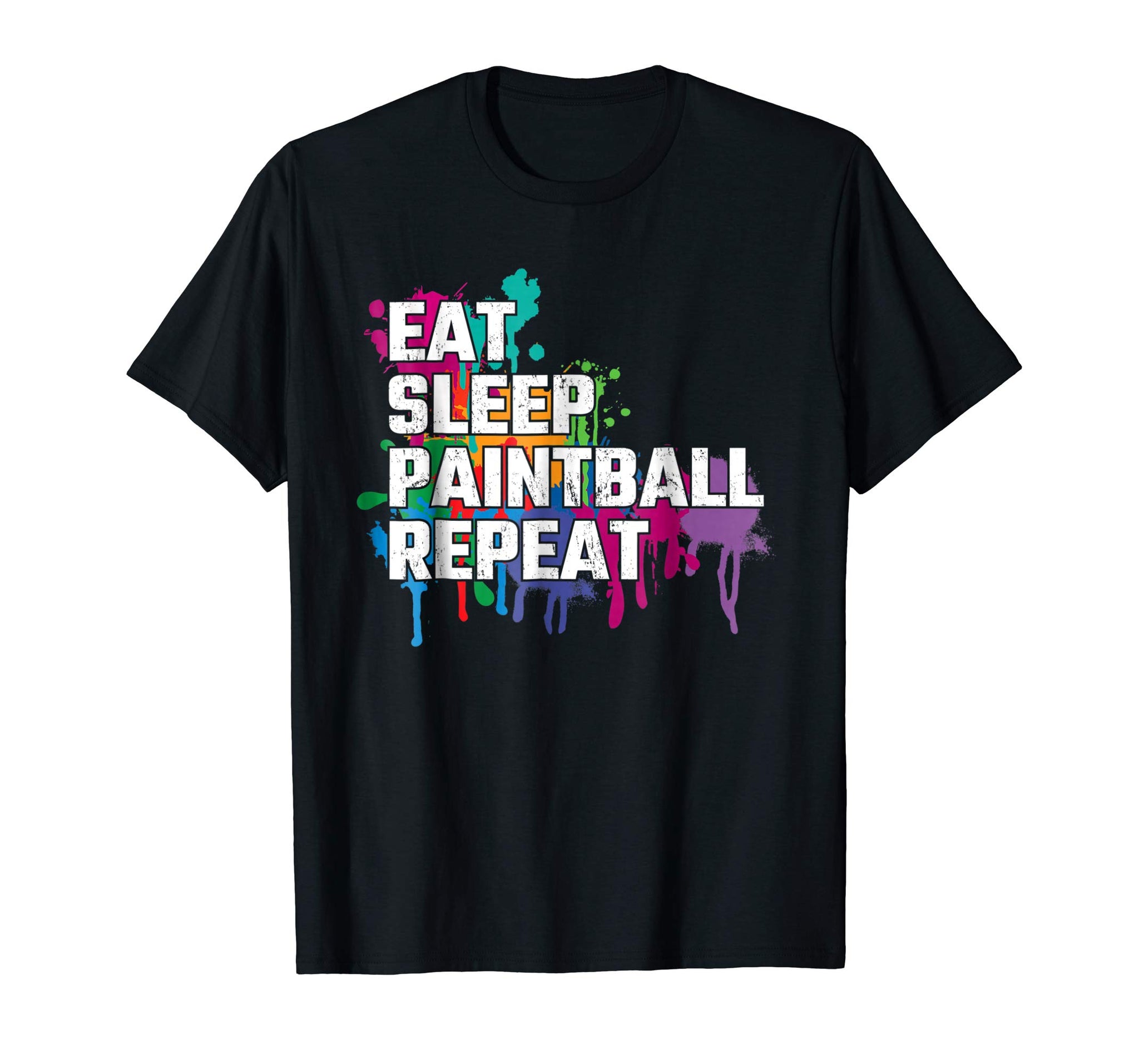 Cute Paintball Eat Sleep Paintball Repeat  T-Shirt Black