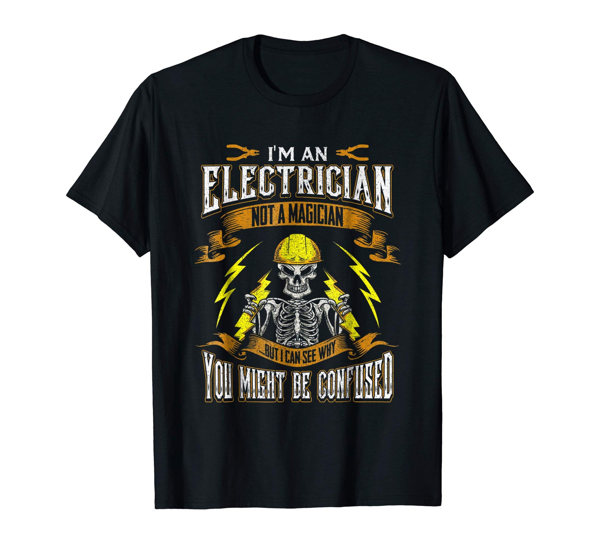 Cutest Funny Electrician Funny Gifts For Men Dad Boyfriend  T-Shirt Black