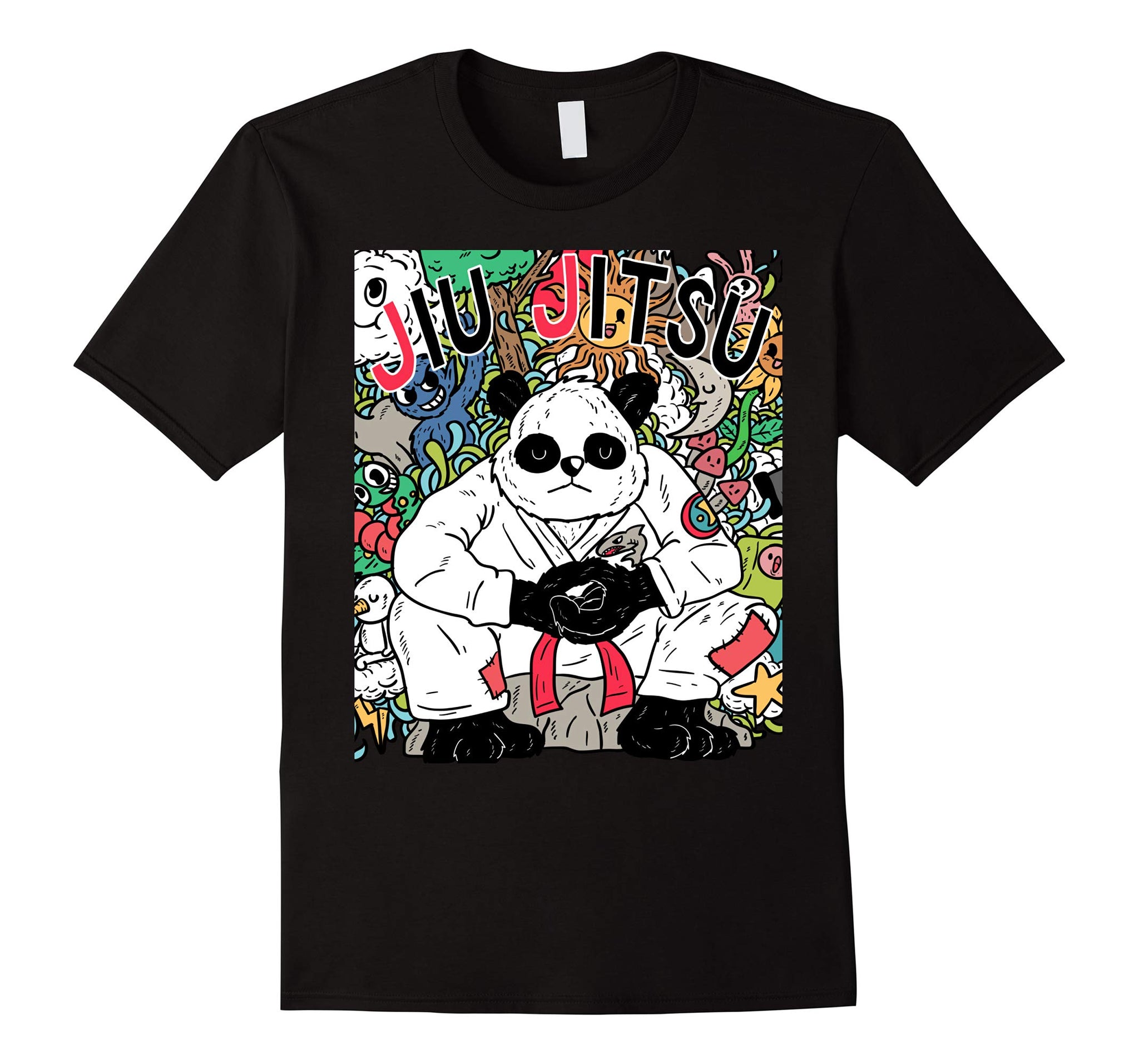 Hotest Jiu Jitsu Bjj Panda  T-Shirt Black