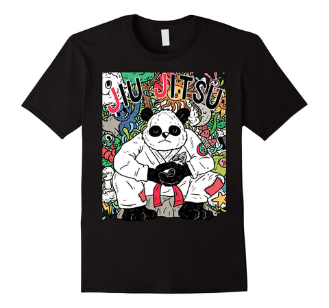Hotest Jiu Jitsu Bjj Panda  T-Shirt Black