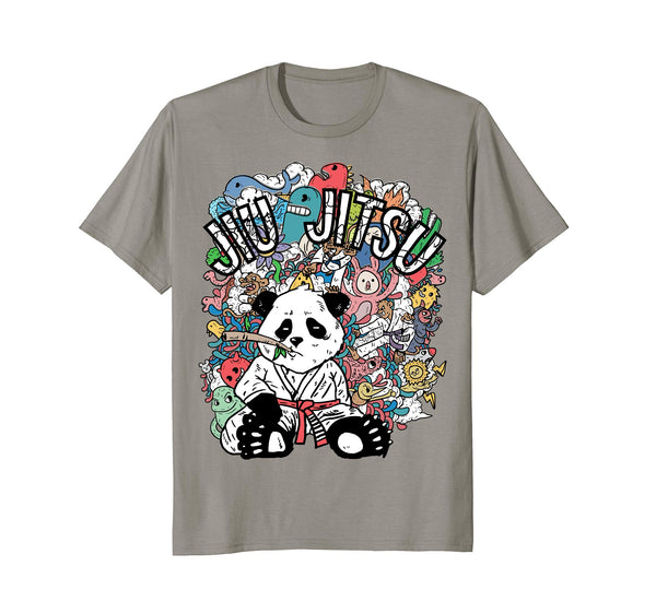 Great Bjj Panda Brazilian Jiu Jitsu  T-Shirt Slate