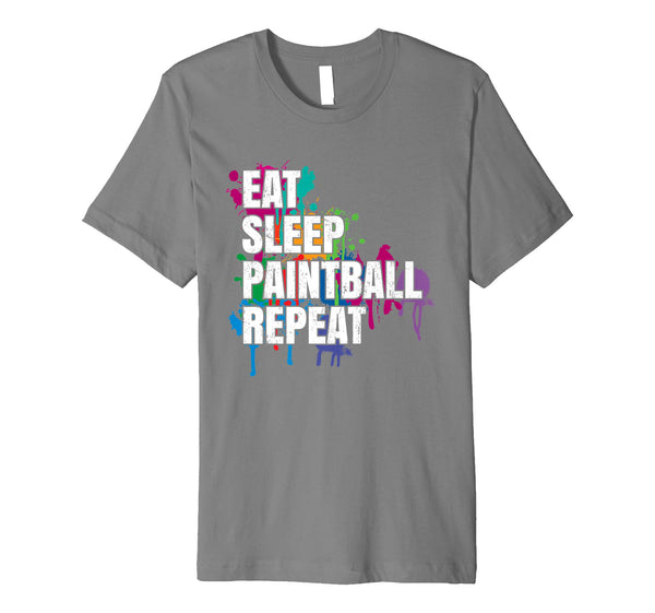 Cute Eat Sleep Paintball Repeat And Gift  T-Shirt Slate