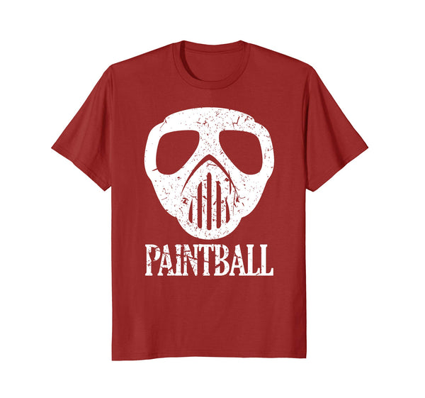 Cool Paintball Mask For Adults Mom Dad &amp; Kids  T-Shirt Cranberry