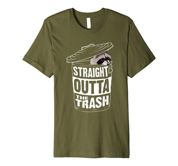 Cutest Straight Outta The Trash Cool Trash Panda Tee Gift  T-Shirt Olive