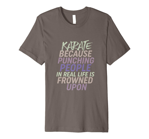 Adorable Funny Karate Martial Arts For Self Defense Sports  T-Shirt Asphalt