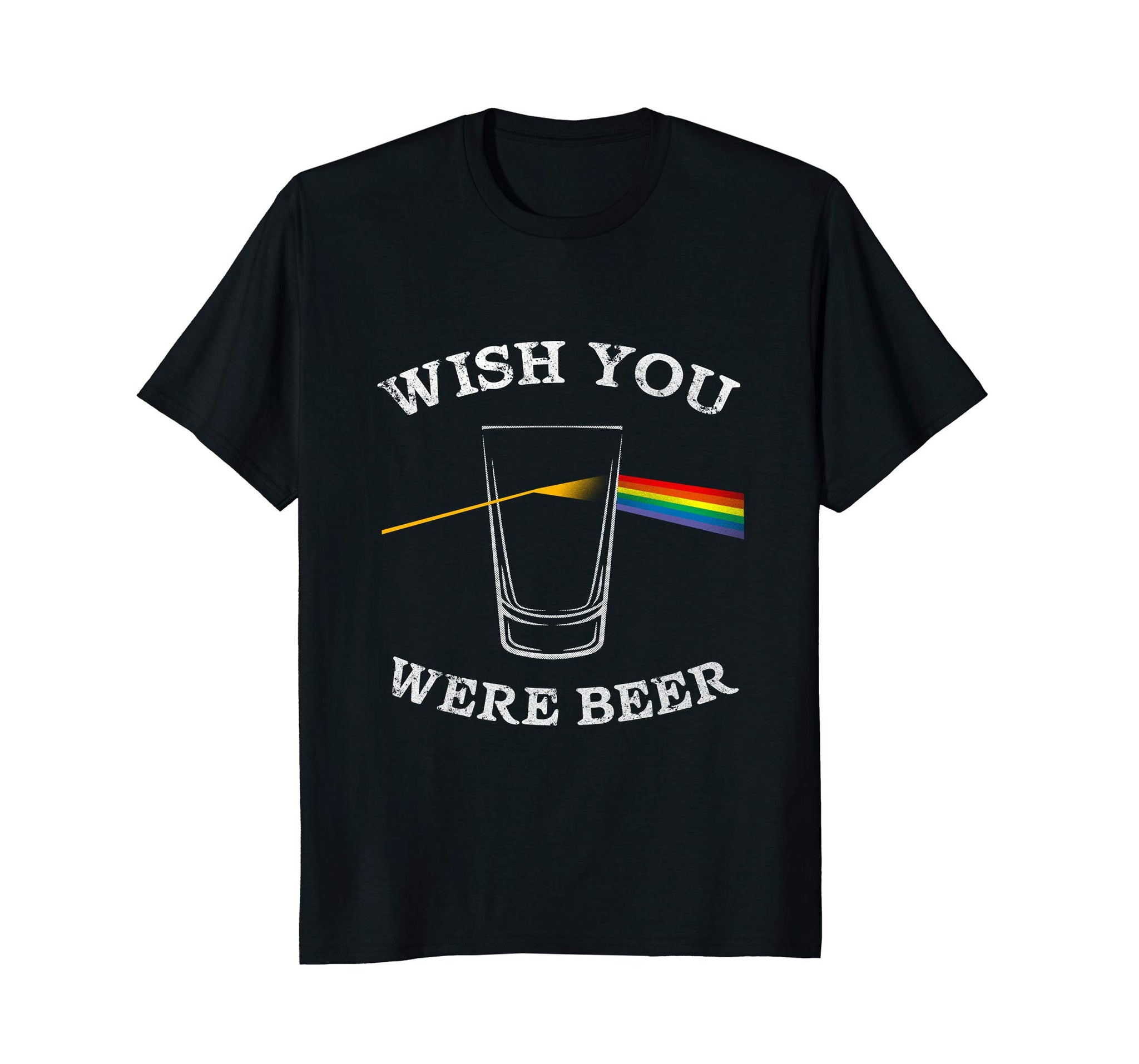 Cutest Funny Wish You Were Beer Beer Drinker  T-Shirt Black