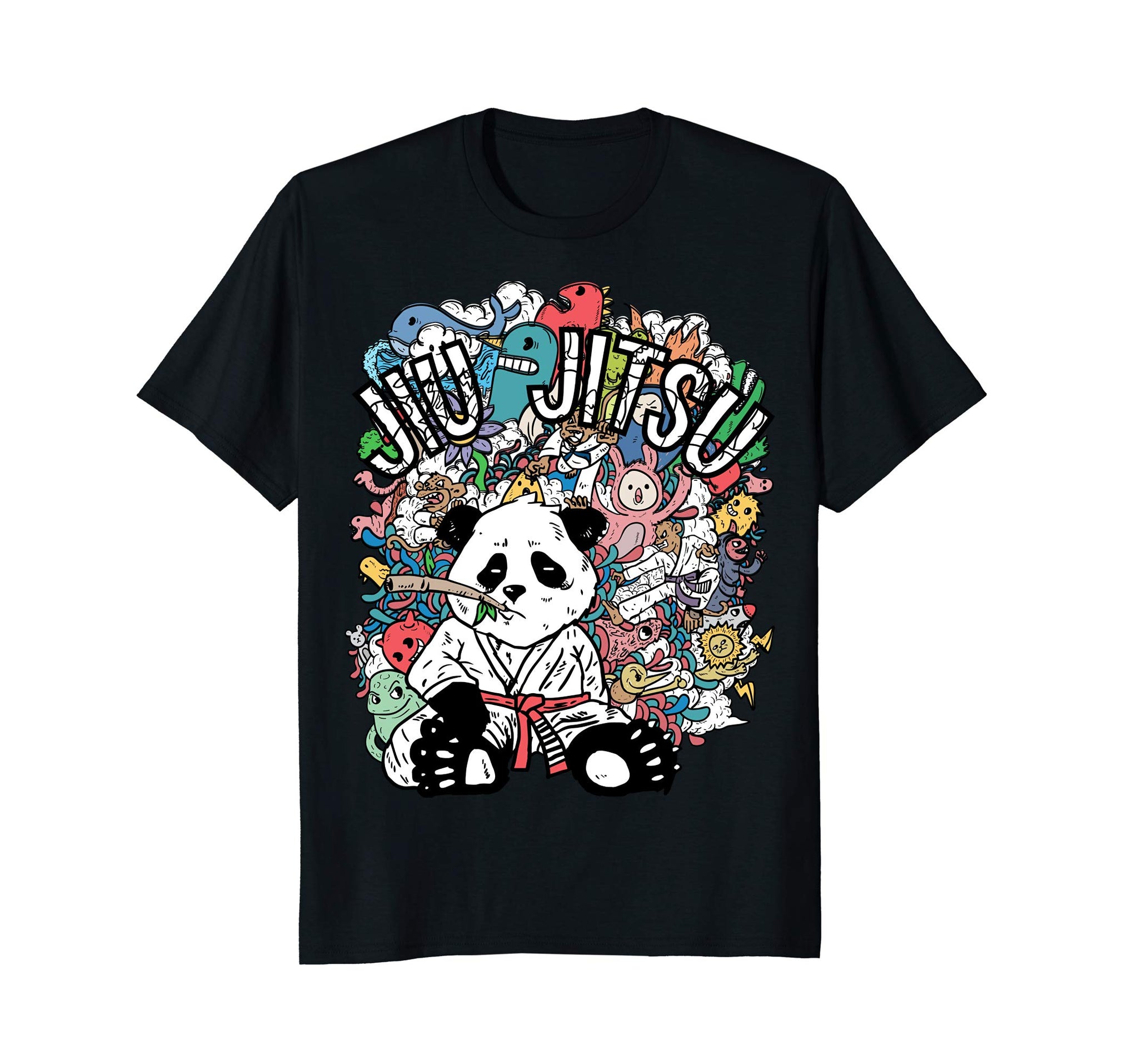 Great Bjj Panda Brazilian Jiu Jitsu  T-Shirt Black