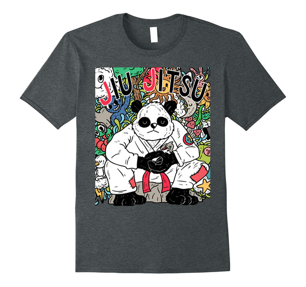 Hotest Jiu Jitsu Bjj Panda  T-Shirt Dark Heather