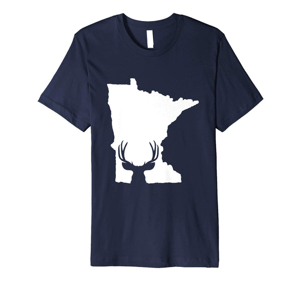 Cool Minnesota Deer Hunter Deer Hunting  T-Shirt Navy