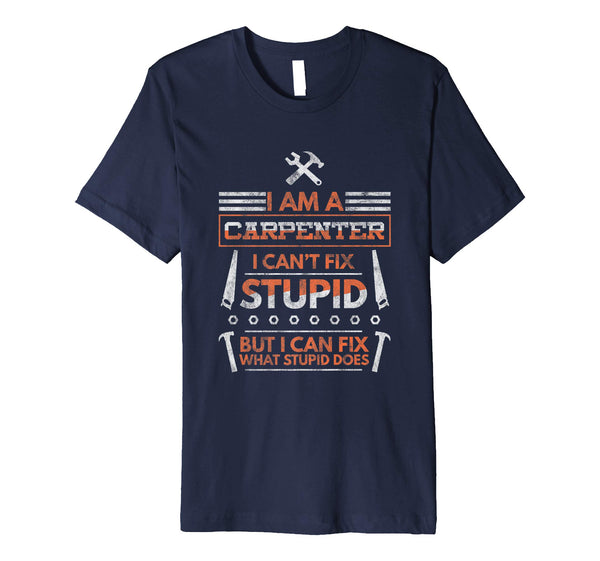 Wonderful Mens I Can't Fix Stupid But I Can Fix What Stupid Does  T-Shirt Navy