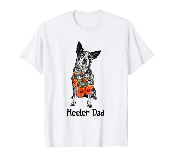 Adorable Heller Dad Beer Lover Father's Day  T-Shirt White