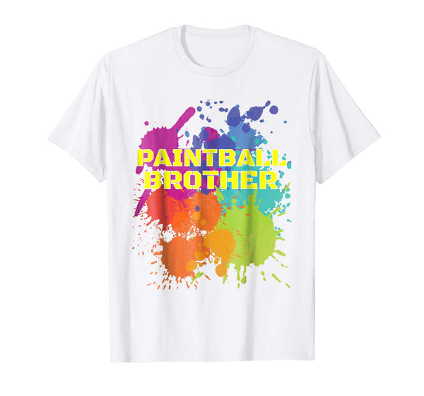Cute Paintball Party Paintball Brother  T-Shirt White