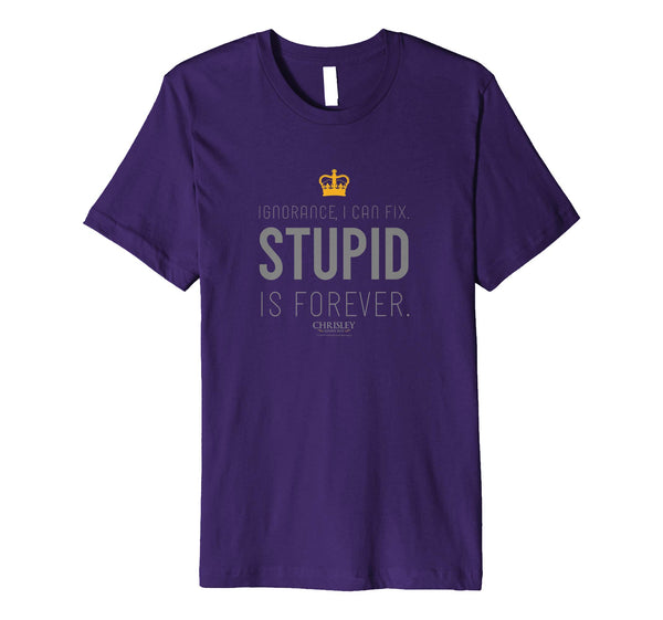 Beautiful Chrisley Knows Best Ignorance Funny Premium  T-Shirt Purple