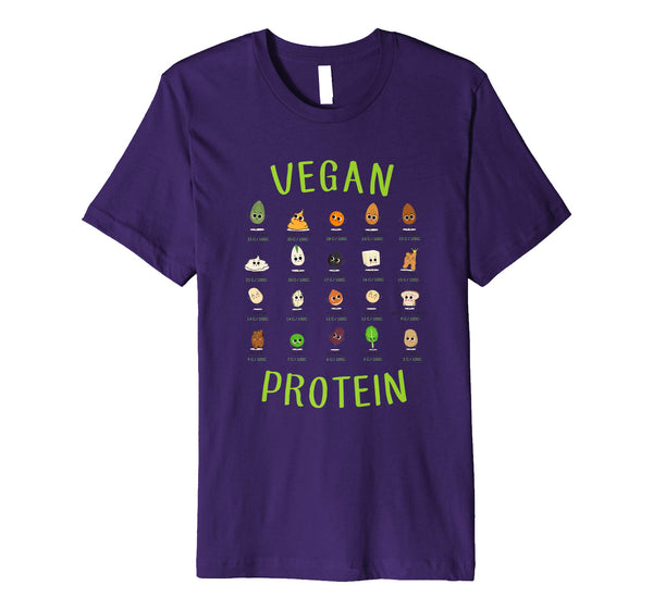 Cool Vegan Protein Sources  T-Shirt Purple