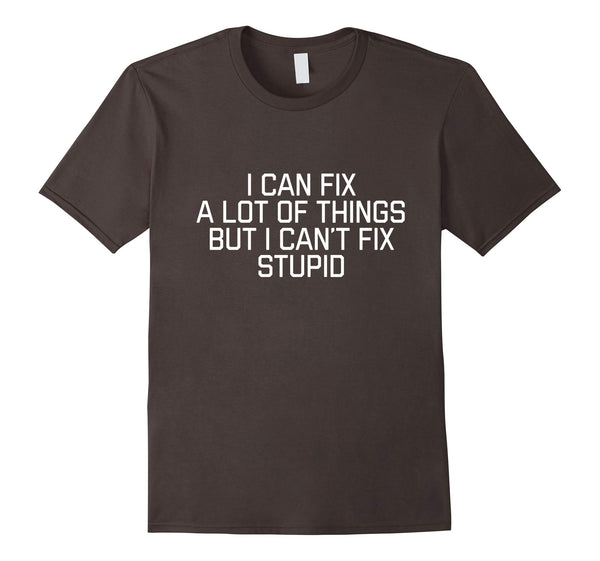 Beautiful I Can Fix A Lot Of Things But I Can't Fix Stupid  T-Shirt Asphalt