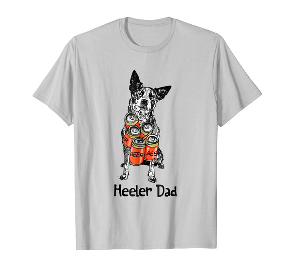 Adorable Heller Dad Beer Lover Father's Day  T-Shirt Silver