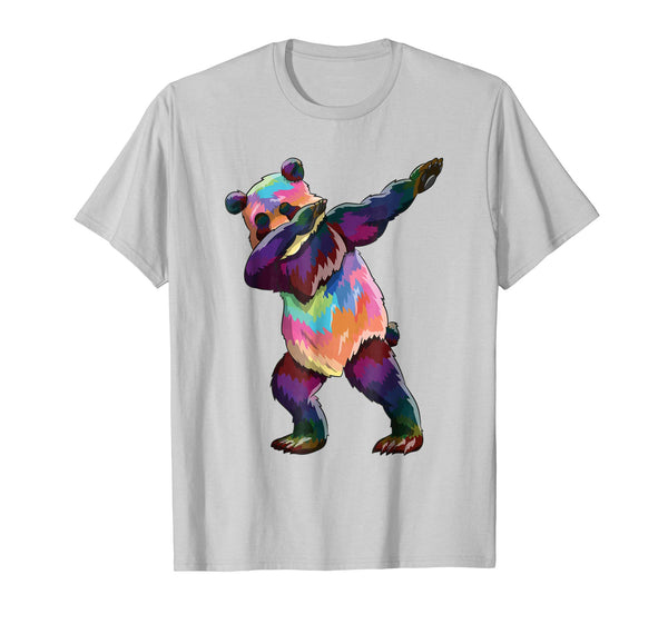 Beautiful Dabbing Panda Funny Panda Dab Dance Gift  T-Shirt Silver