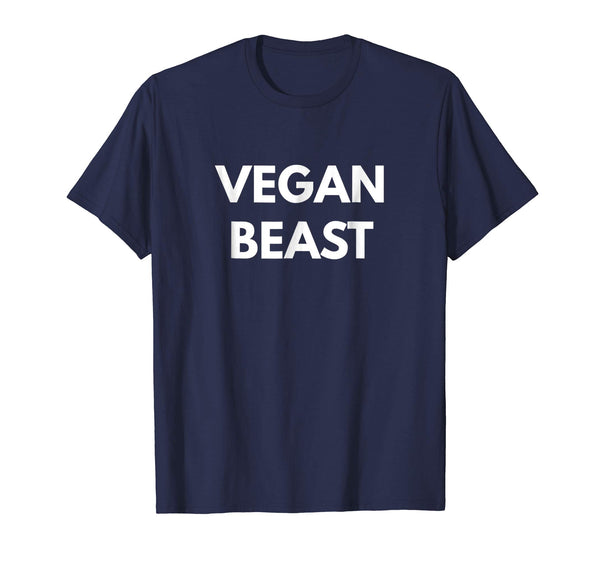 Adorable Vegan Beast Vegan Life  T-Shirt Navy