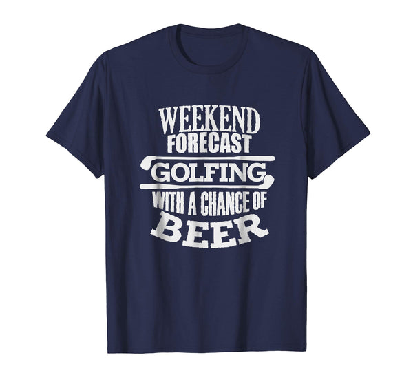 Hot Funny Golf Weekend Beer Golf Xmas Gift Ideas  T-Shirt Navy