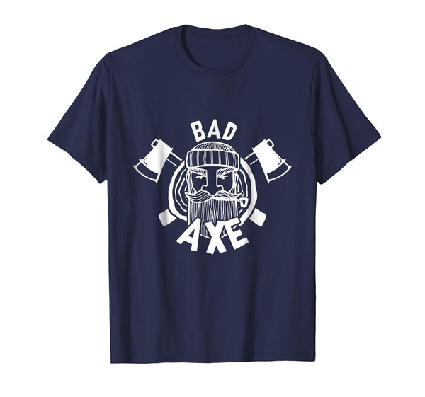 Hotest Bad Axe Funny Axe Throwing Lumber Jack  T-Shirt Navy