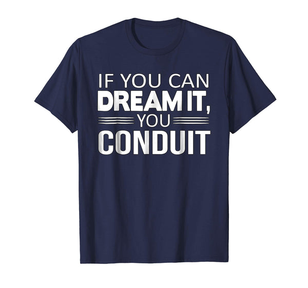 Cutest Funny Electrician Motivational  T-Shirt Navy