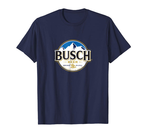 Hot Busch Beer Logo Tee  T-Shirt Navy