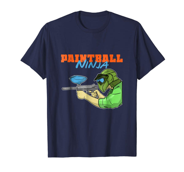 Hotest Funny Ninja Paintball  T-Shirt Navy