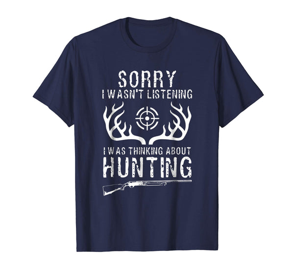 Wonderful Funny Hunting Gift For Bow And Rifle Deer Hunters  T-Shirt Navy