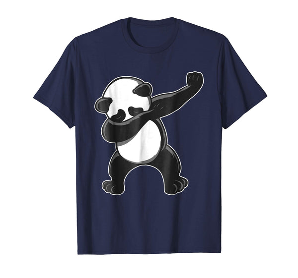 Funny Funny Panda Dab Dabbing Panda Panda Tee  T-Shirt Navy