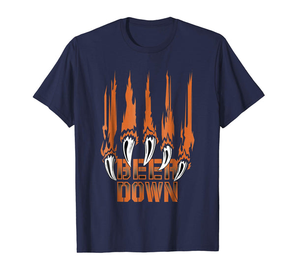 Cutest Beer Down Chicago Down Football  T-Shirt Navy