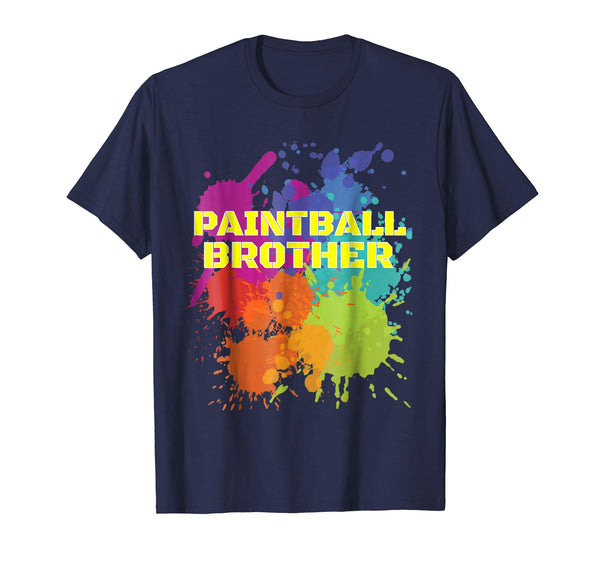 Cute Paintball Party Paintball Brother  T-Shirt Navy