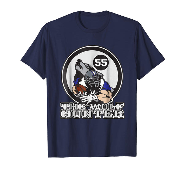 Adorable The Cowboys Wolf Hunter Vander Esch  T-Shirt Navy