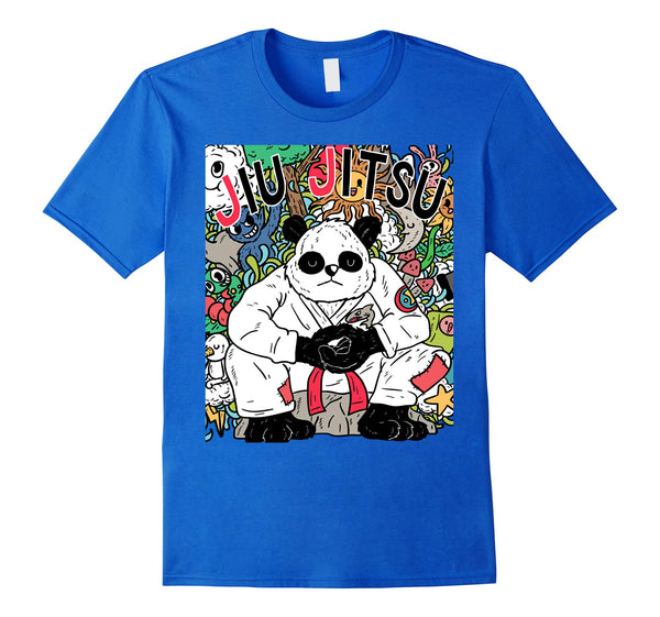 Hotest Jiu Jitsu Bjj Panda  T-Shirt Royal Blue