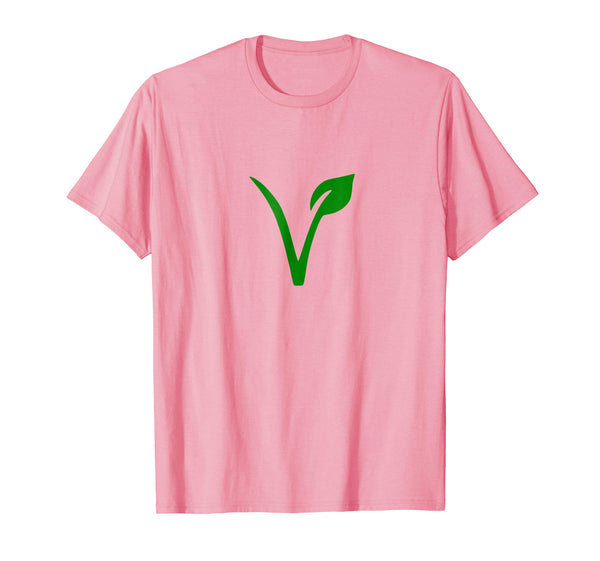 Cool Simple Vegan Simply Vegetarian  T-Shirt Pink