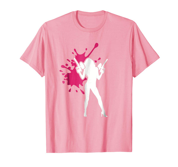Great Paintball Woman  T-Shirt Pink