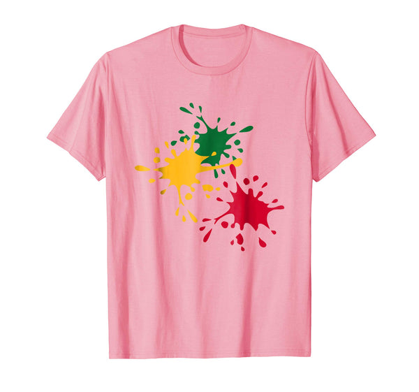 Cute Paintball Color Splatter  T-Shirt Pink