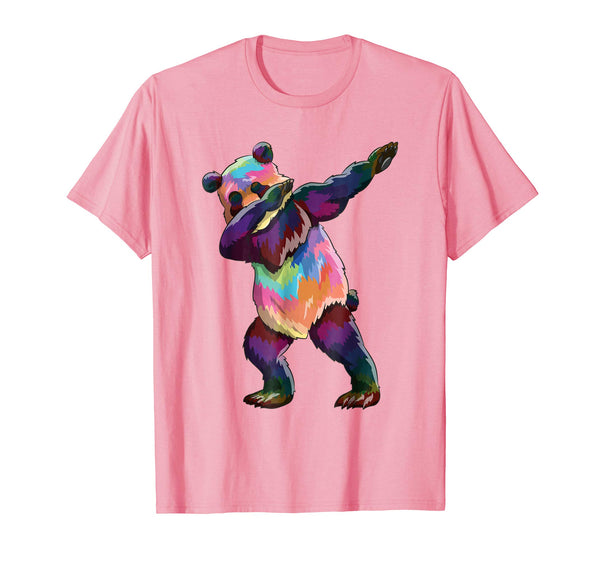 Beautiful Dabbing Panda Funny Panda Dab Dance Gift  T-Shirt Pink