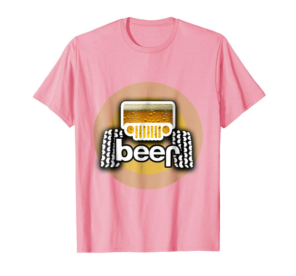Wonderful Jeep Beer Funny Cool Adult Alcohol Drinking Gift  T-Shirt Pink