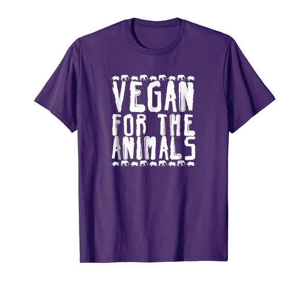 Cute Vegan For The Animals Vegan Activism Vegan  T-Shirt Purple