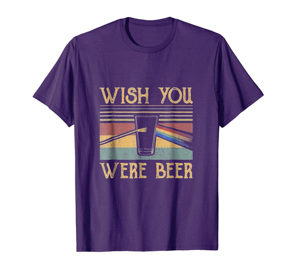Hotest Wish You Were Beer Beer Lovers Gift Vintage  T-Shirt Purple