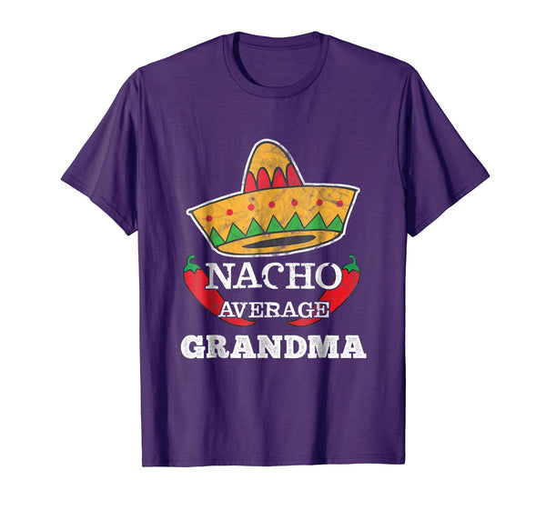 Adorable Nacho Average Grandma Funny Cinco De Mayo Tee Gift  T-Shirt Purple