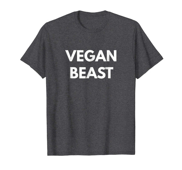 Adorable Vegan Beast Vegan Life  T-Shirt Dark Heather